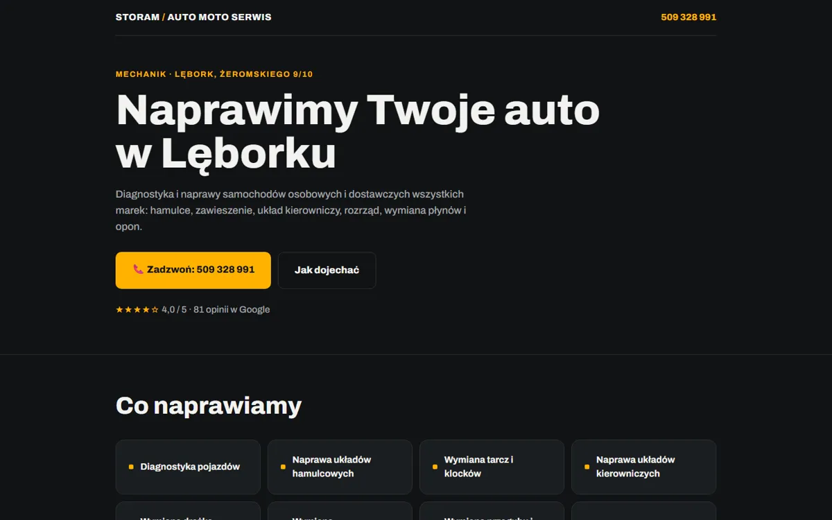 Strona warsztatu STORAM